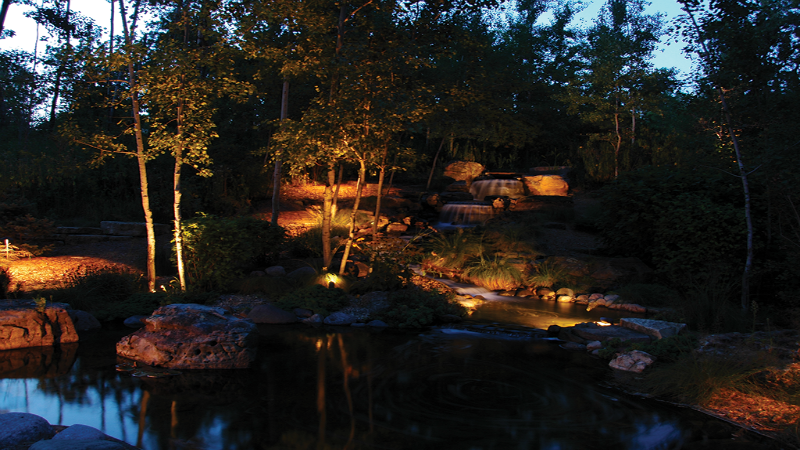 Options For Outdoor Accent Lighting Throughout The Landscaping